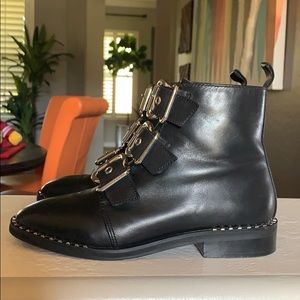 Steve Madden combat buckle boots